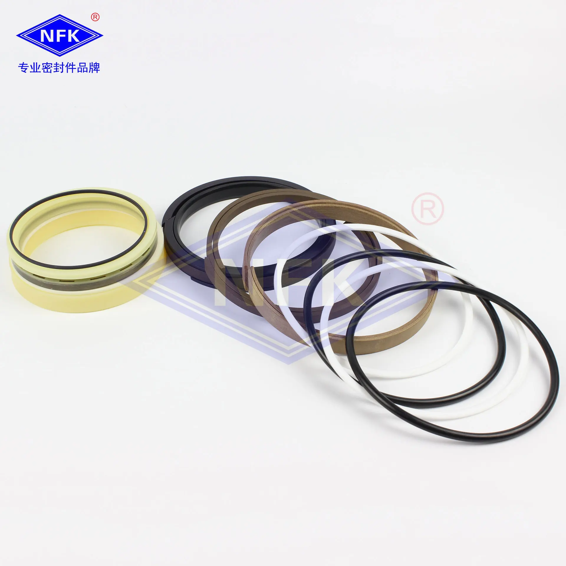 JCM924 Repair Kit for Polyurethane/Reinforced Oil Seal Sealing Ring of Boom Bucket Cylinder