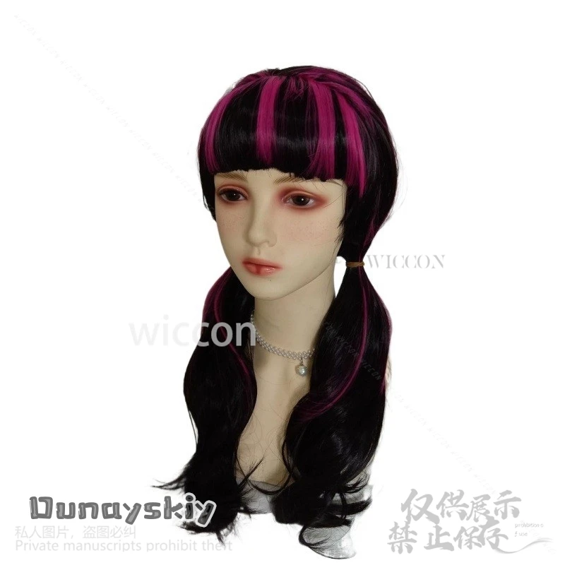 Anime Film Mostro Cosplay Draculaura Costume High Girl JK Abito scolastico Rosa Lolita Parrucche Vampiro Halloween Natale Gioco di ruolo
