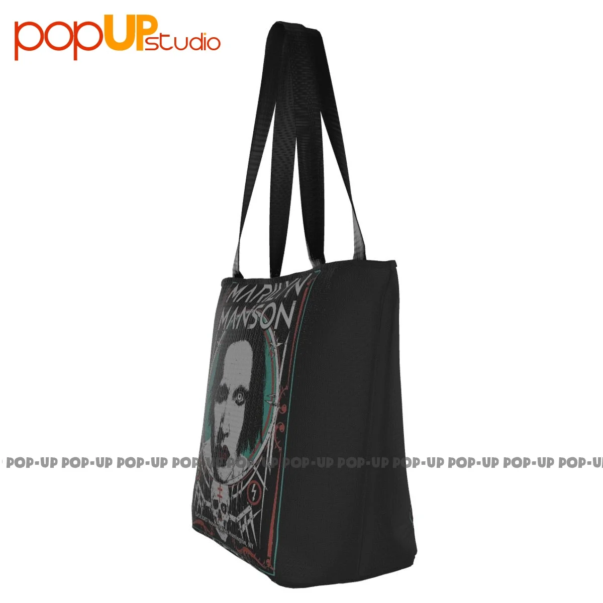 Artwork Marilyn Manson House Of Blues Huntington Ny Handbags Outdoor Shopping Bag Eco-Friendly