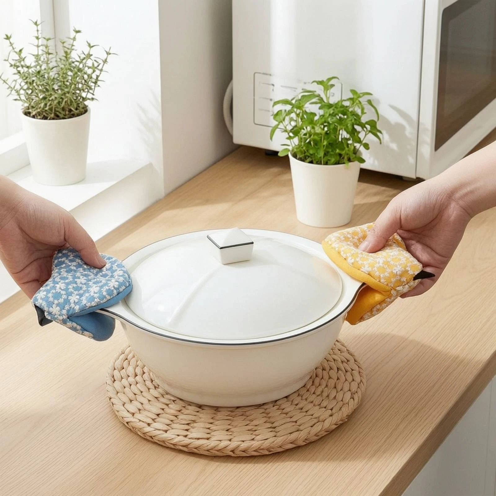 Pot Lid Handle Cover Insulated Bird Pot Handle Cover Soft Safe for Home Cooks, Cooking