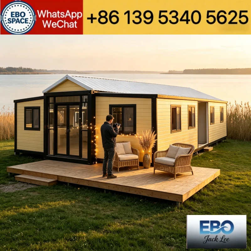 Factory direct 40ft capsule tiny house, space capsule villa, fast-build waterproof Transport Container Home