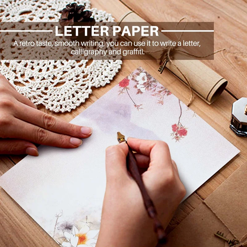 48PCS Writing Stationery Paper , Letter Writing Paper Letter Sets