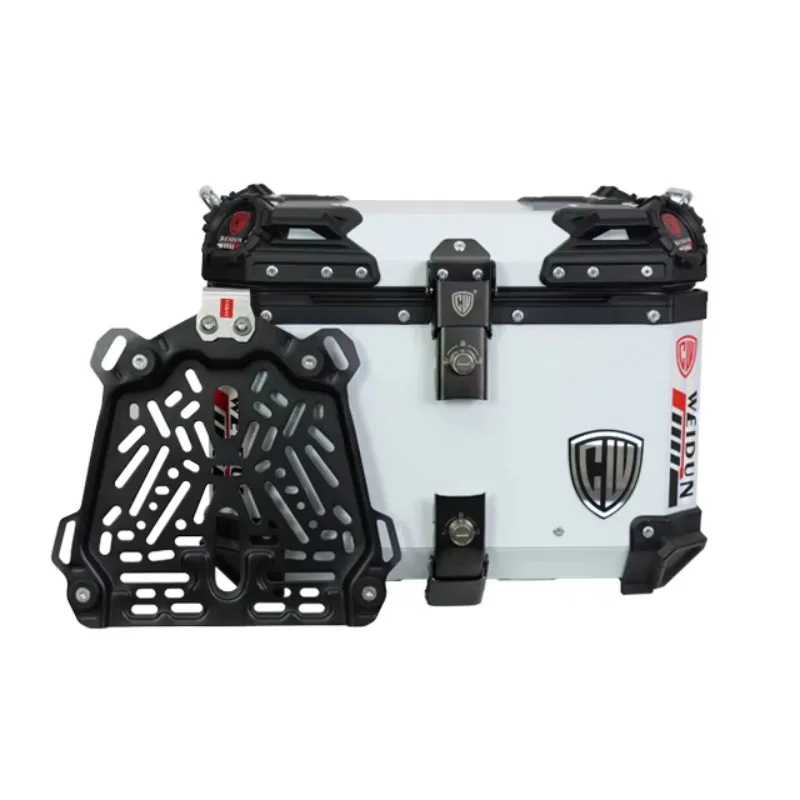 STLF H-type 45L جودة عالية مقاوم للماء قطع غيار ملحقات الدراجات النارية للدراجات النارية صندوق خلفي مسند الظهر الرف المصنعين