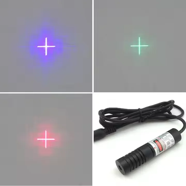 1.9 Degree Imported Lens Smallest Cross Laser Module Cross Beam Spot Laser Probe Cross Laser Positioning Light