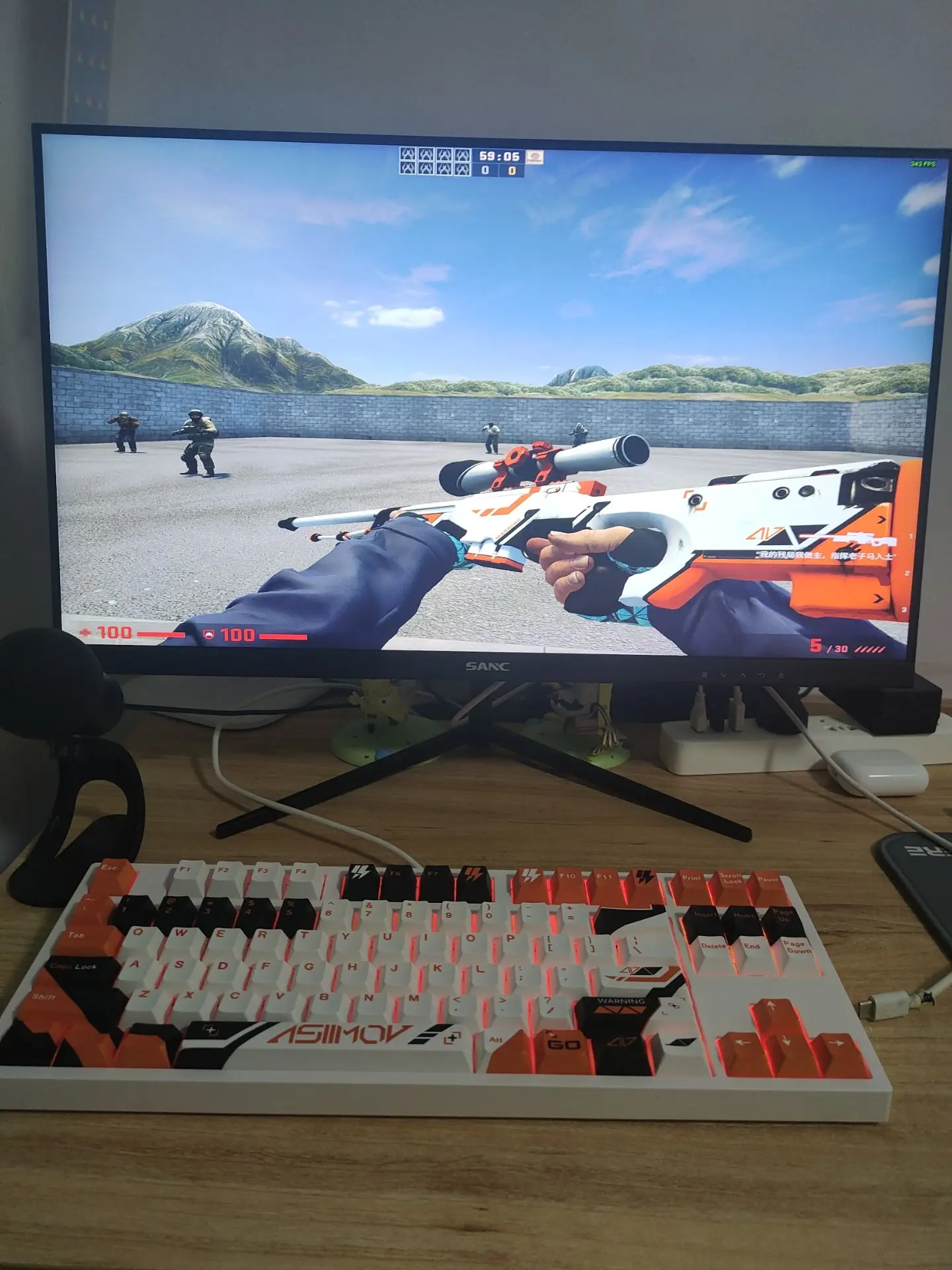 メカニカルキーボード用pbtキーキャップ,csgo cs2ファン用のカラフルなソケット,チェリープロファイル,昇華型,ISOキットを含む