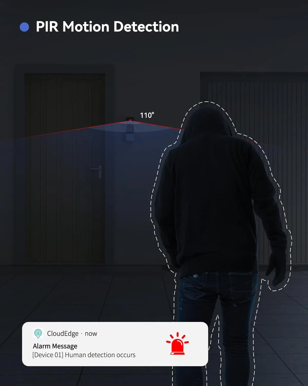 TMEZON CloudEdge APP WiFi Video Smart Doorbell 1080P Intercom Chime Smart IP Video Intercom IR Alarm Wireless Security Camera