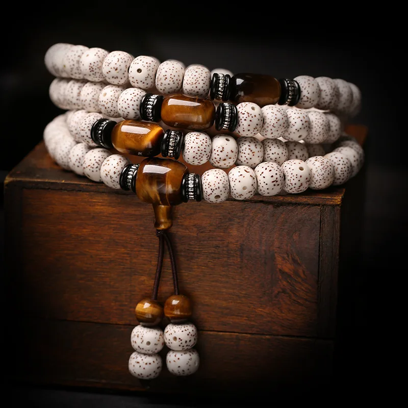 

108 бусин из семян бодхи Хайнань Синъюэ, буддийские молитвенные четки, ожерелье-браслет высокой плотности для мужчин, женщин, пар, подарки