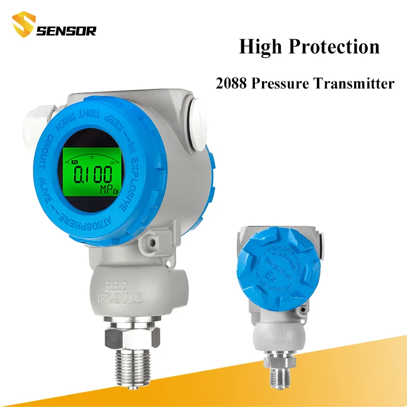 

4-20ma LCD Display Pressure Transmitter Pressure Sensor Liquid Gas Oil Pressure Transmitter