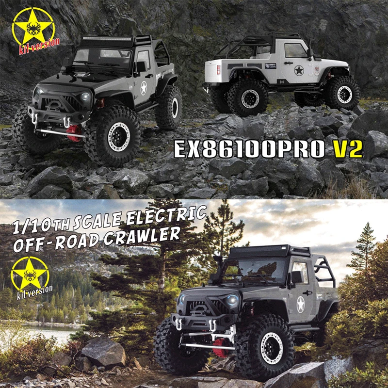 RGT 1/10 EX86100PRO V2 4WD KIT version RC electric climbing off-road vehicle model remote control car adult boy toy gift