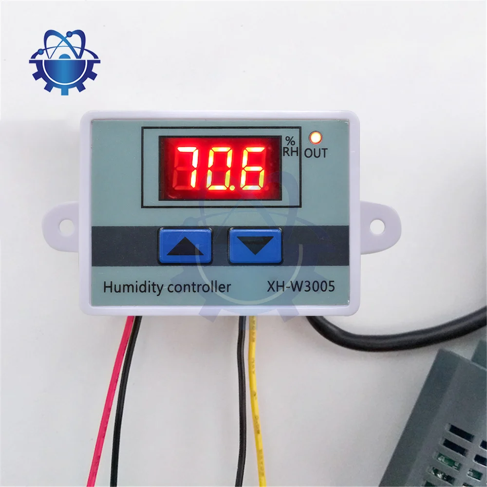 W3005 12V 24V 220V Digital Humidity Controller Instrument Kontrol Humidity Control Switch hygrostat Hygrometer SHT20 Sensor Humidity