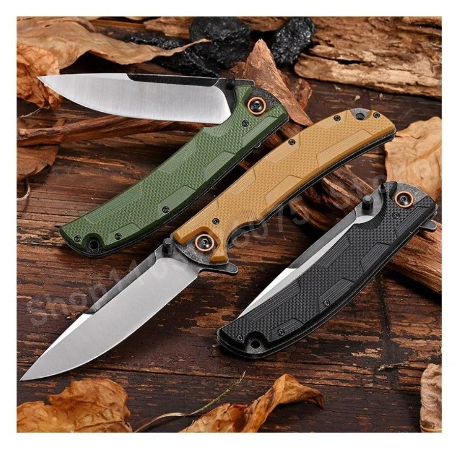 1 шт. портативный складной нож со стальным лезвием D2 и ручкой G10, подходящий для кемпинга, пешего туризма, ежедневной переноски в чрезвычайных ситуациях