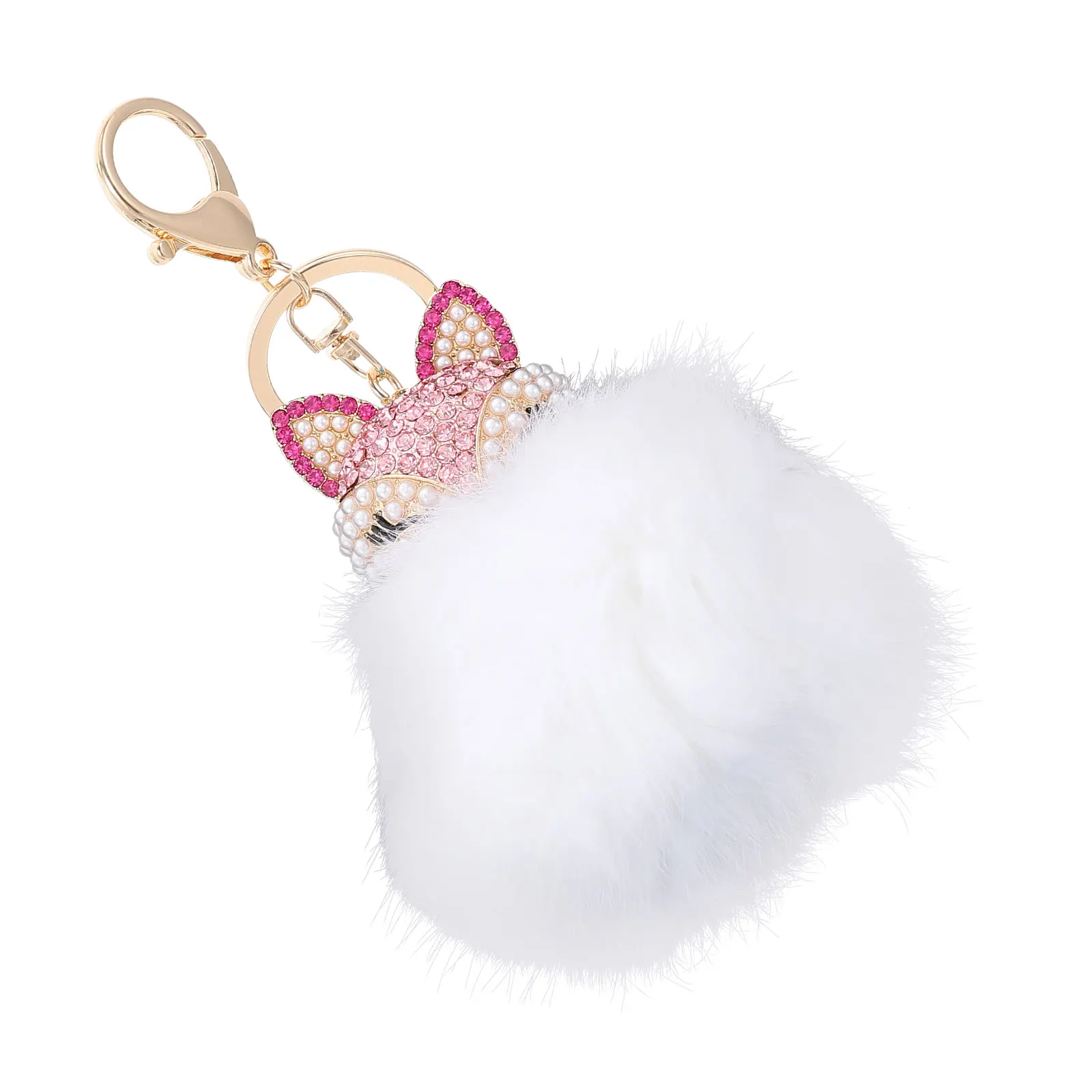 المفاتيح لينة قلادة مستديرة لحقيبة يد سيارة مرآة الرؤية الخلفية الزخرفية المفاتيح جميل حلقة رئيسية حقيبة قلادة