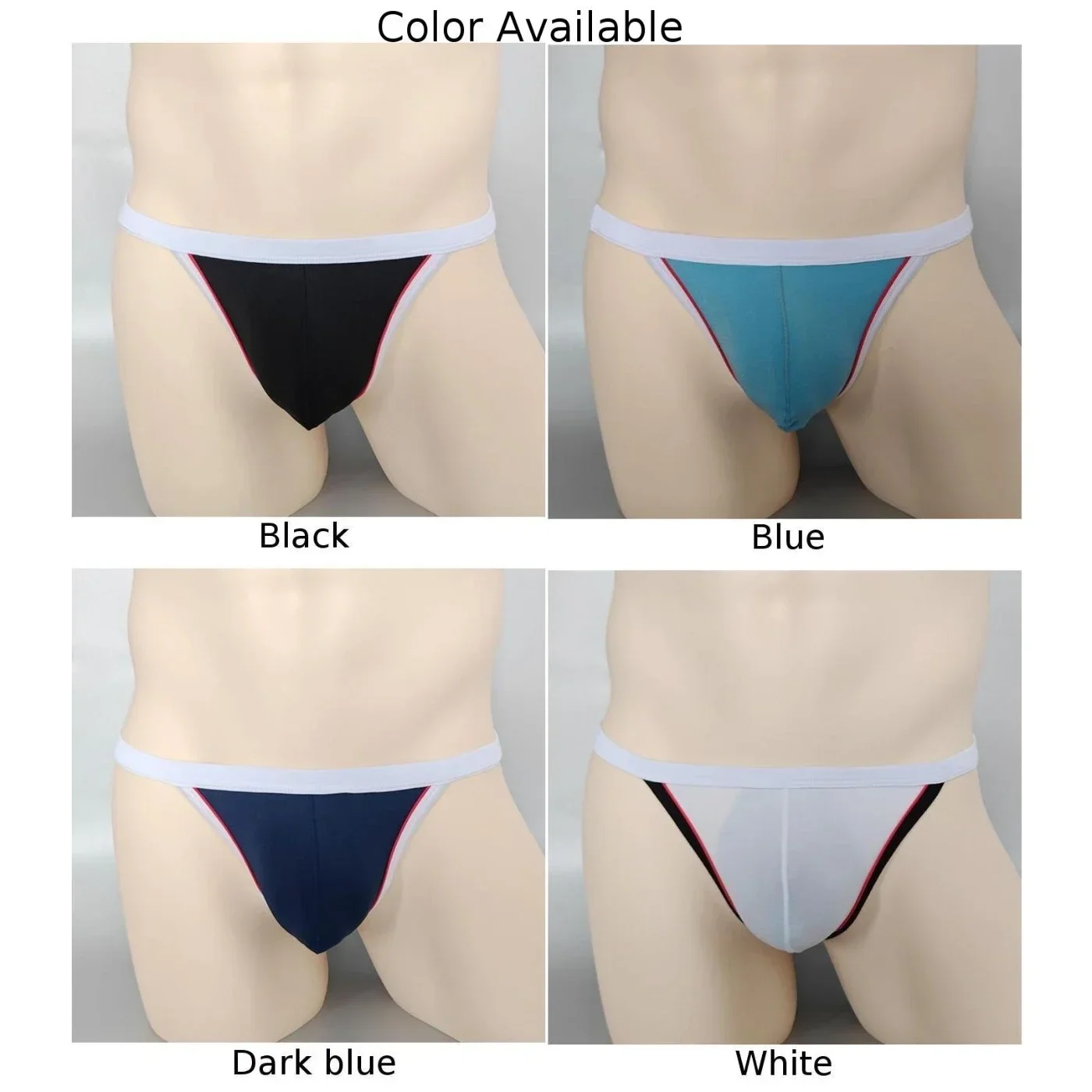 Pakaian Dalam Pria Lingerie Nilon Pinggang Rendah 1 Buah untuk Semua Musim Celana Dalam Melar Tinggi Kantong Pakaian Dalam Seksi Biasa Lembut