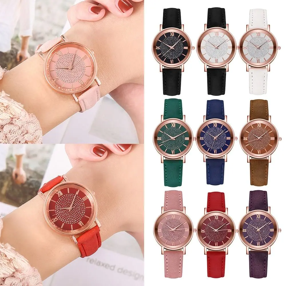 High Quality Waterproof Round Dial Wristwatch Ladies Watch Quartz Watch Casual Exquisite