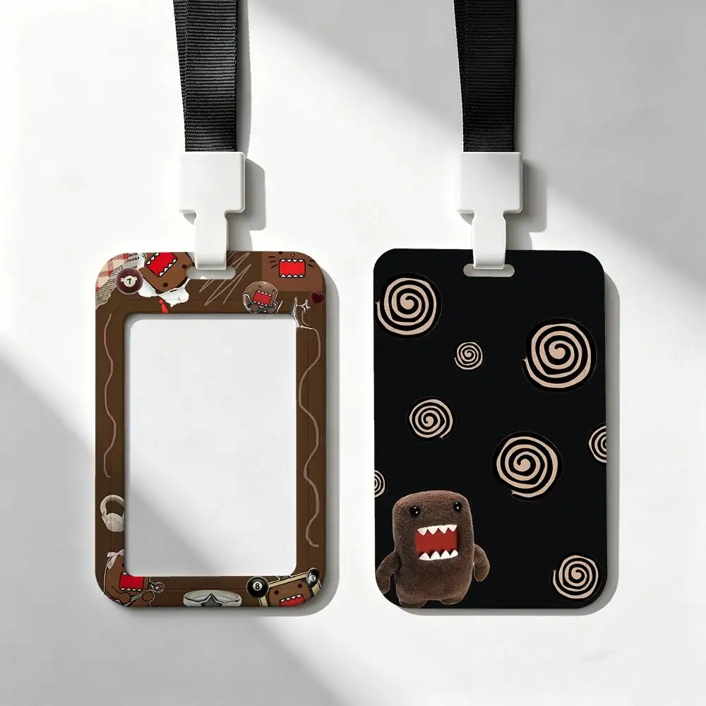 Domo Kun Cartoon ID Card Holder Badge Holders Lanyard Business Exhibit School Strap Neck Hang