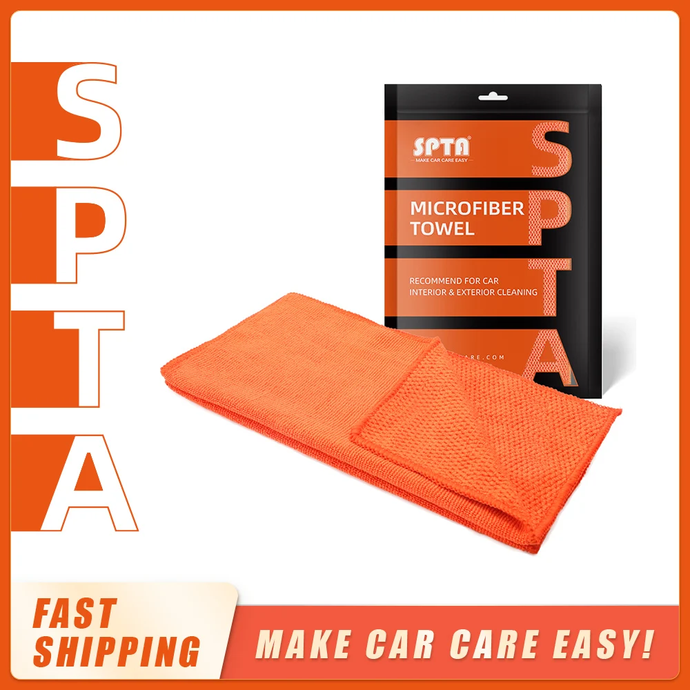 (Bulk Sale)SPTA Microfiber Car Wash Towel With 2 Different Sides Waxing Towel Absorbent Car Care Cloth For Waxting Remove