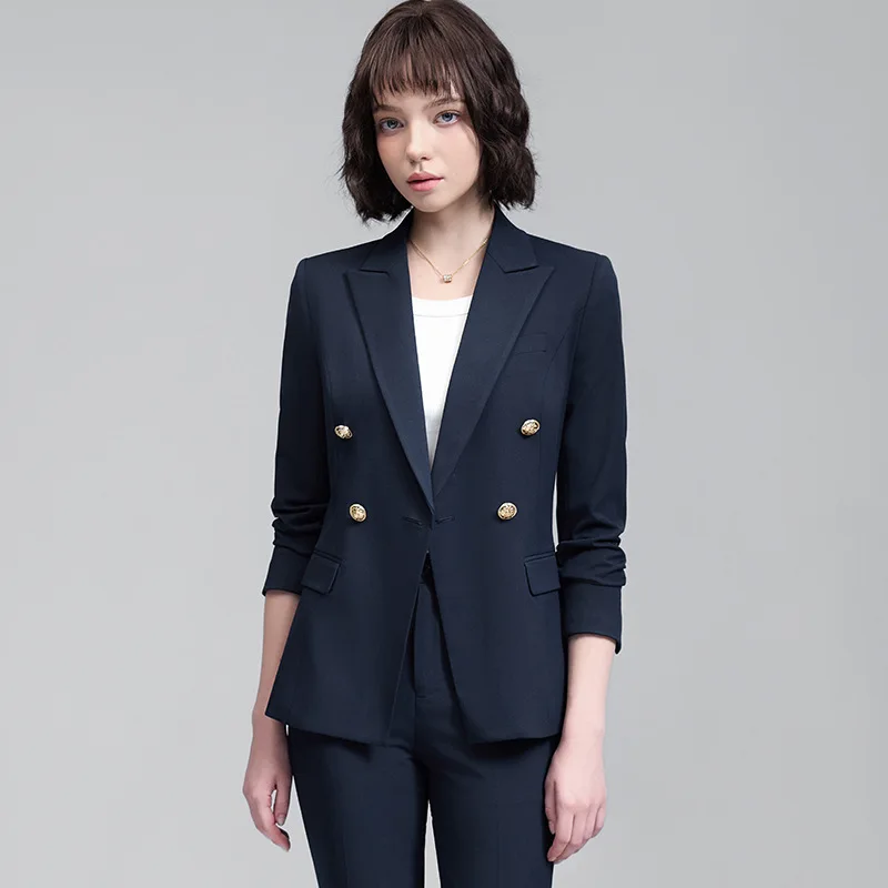 Professional Suit for Women, Autumn and Winter New Style, College Student Interview Formal Wear, High-End Manager Commuting Blaz