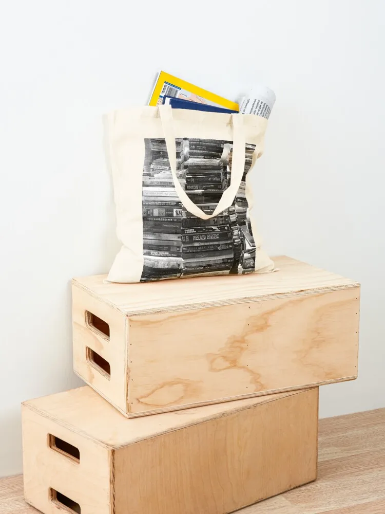 Black and White Books Tote Bag Women's shopper bags woman 2025 tote bags cloth bags shopper bag woman
