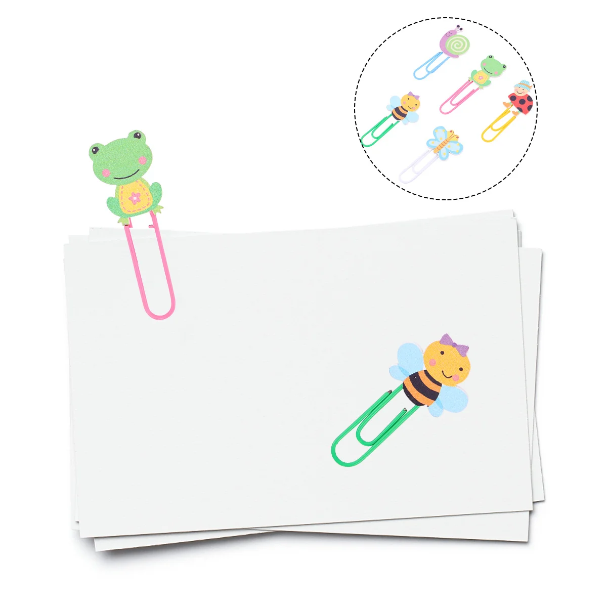 

50pcs Shape Paper Wooden Plastic Creative For Notes Bookmarks Home School Office Cute Animal Design Decorative
