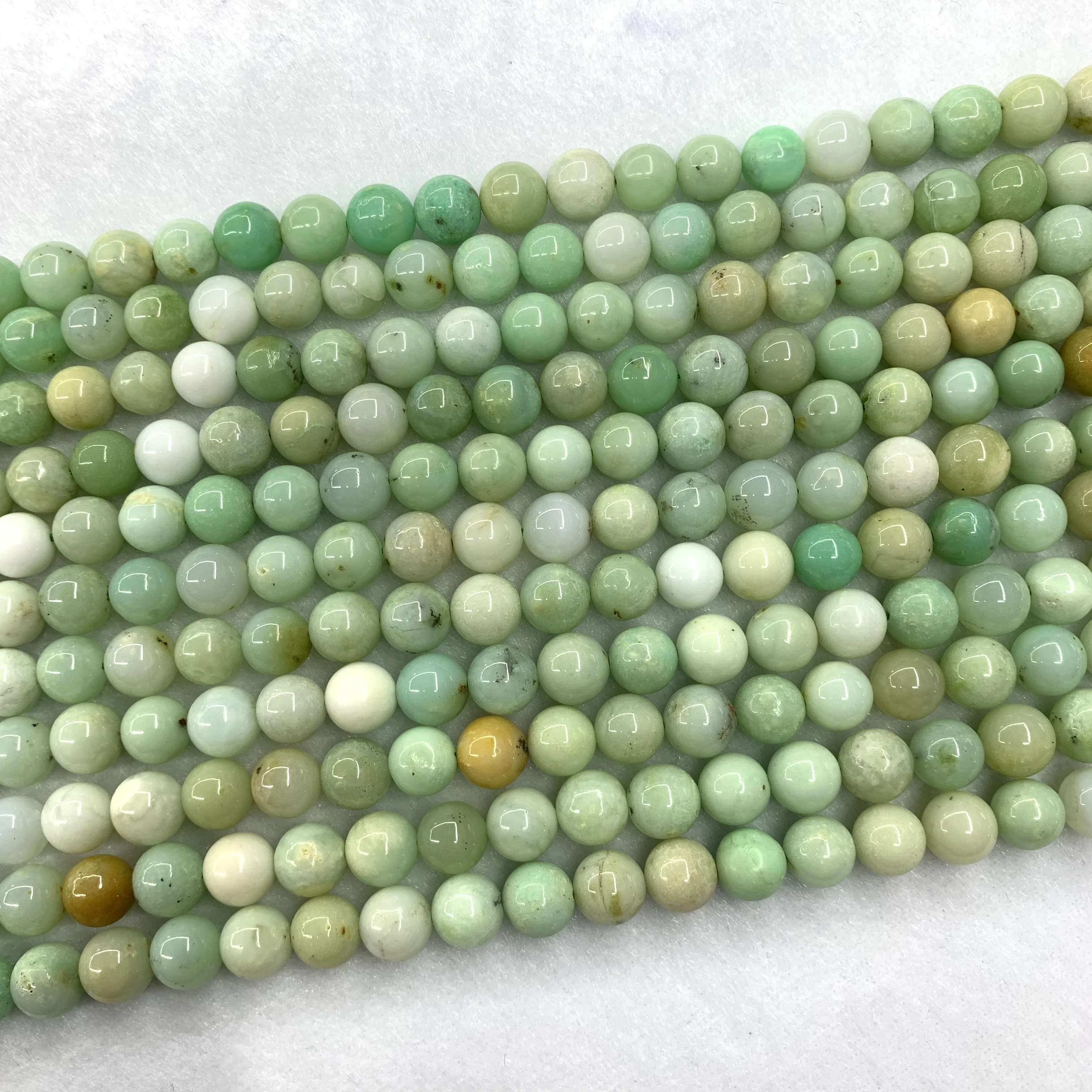 Natural Australian Jades 6 8 10mm AAA Chrysoprase Stone Round Loose Beads for Jewelry Making Diy Bracelet Charms For Wholesale