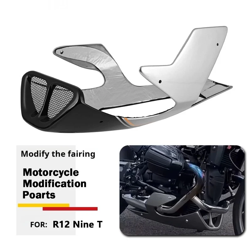 For BMW R12 nineT Engine Guard Skid Plate 4mm Aluminum No-Drill Accesorios Moto