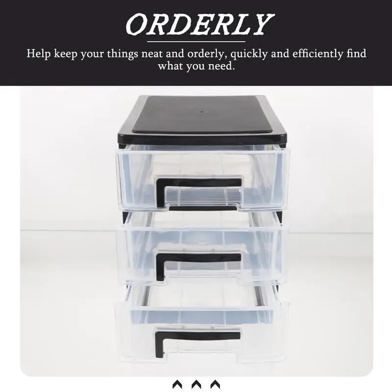 Three-layer Storage Drawers Plastic Dresser Drawers 4 Drawer Storage Drawer Type Closet Organizer Multi-layer Storage Shelf Rack