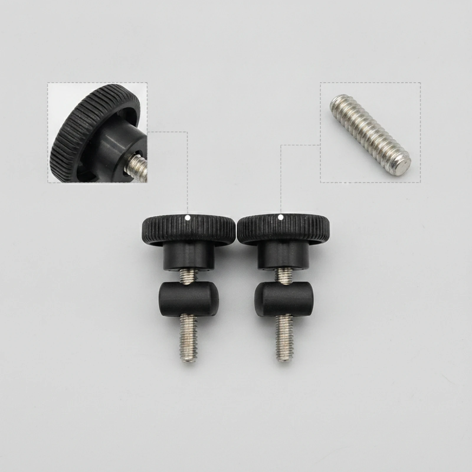 Rotary Nut Knurled Knob with Threaded Fastener Knob Nut Hand-Tightened Hardware Easy to Install for Pool Owners