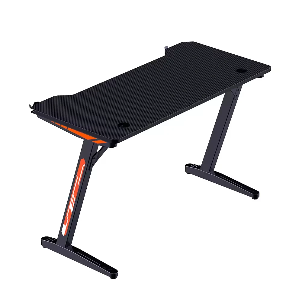 *Z Shape Gaming Desk 47 in Computer Gaming Desk Home Office Space Saving Workstation Table Perfect for Men's Playing and Working