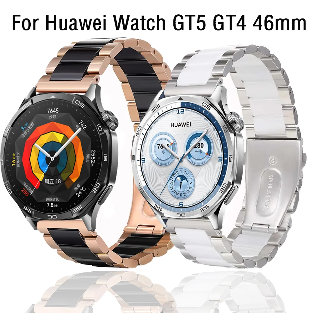 

22mm Ceramic Strap for Huawei Watch 4 3 GT5-4-3-2 46mm Comfortable Bracelet Wristband Amazfit GTR 4 3 2 47mm Correa Accessories