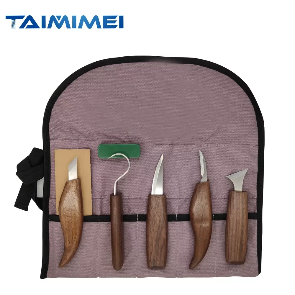 

7PCS Wood Carving Tools with Carving Hook Knife Wood Whittling Knife Chip Carving Knife Sharpener for Beginners Woodworking kit