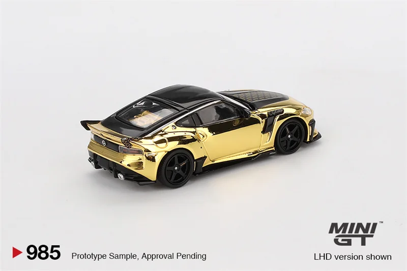 MINI GT 1:64 Z VeilSide FFZ400 كروم ذهبي / RX-7 RE-Amemiya 20B NA مجموعة نماذج سيارة مصبوبة مصغرة