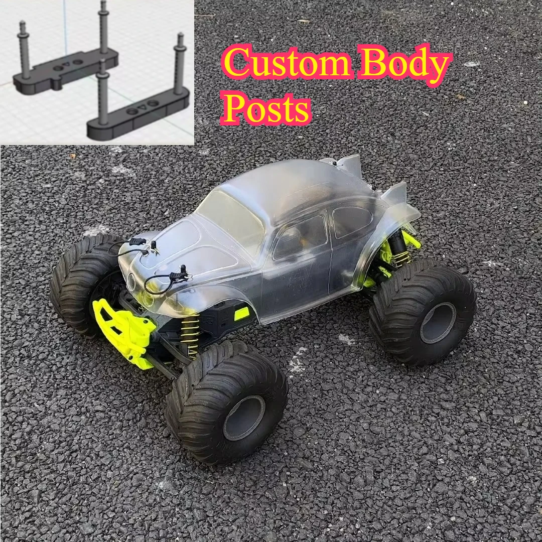 For ARRMA Gorgon 1/10 Scale RC Monster Truck Upgrade Mod Parts DIY Body Posts custom size Styling Decorative Vehicle Accessories