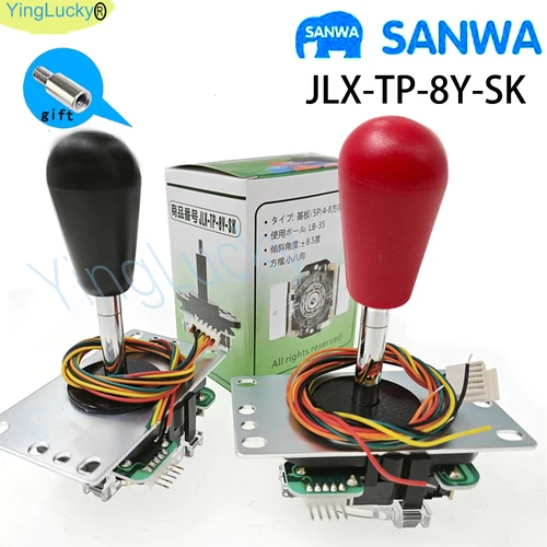 Nuevo Joystick SANWA Japón original sanwa JLX-TP-8Y-SK joystick Arcade retardo cero Neo Geo Raspberry Pi pc juego de arcade diy