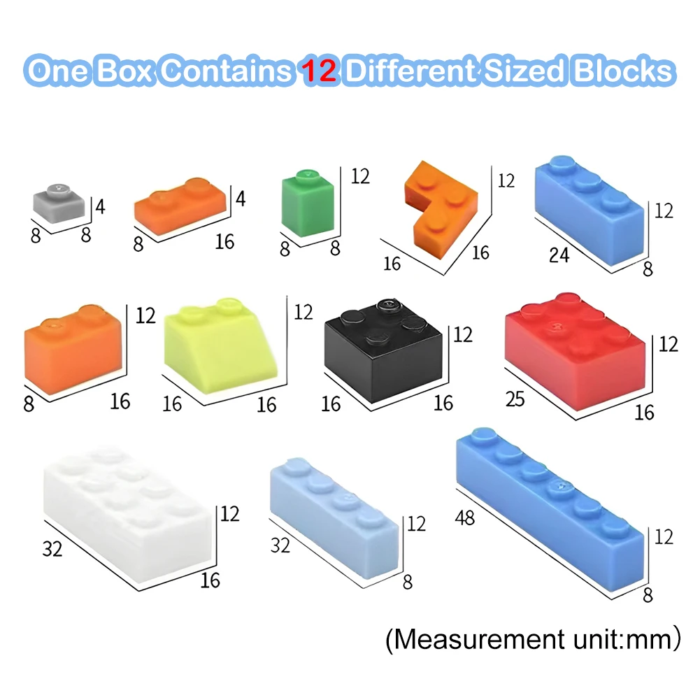 500/1000 قطعة اللبنات السائبة حزمة الطوب الملونة الطوب الكلاسيكي DIY بها بنفسك الإبداعية التعليمية تجميع لعبة متوافق Legoeds