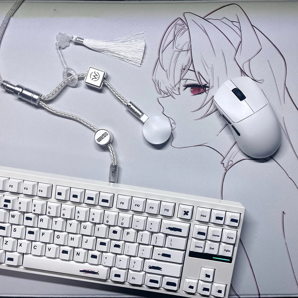 

Клавиатура с магнитной осью Winshop, кабель с воздушной вилкой, серия с двойной головкой, механическая клавиатура, кабель двойного назначения первой линии, настольное хранилище