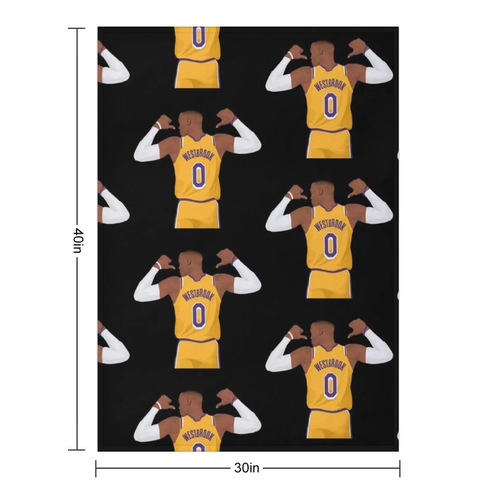 Russell Westbrook 0 Throw Blanket Summer Luxury Designer Tourist Personalized Gift Blankets For Bed blankets and throws Blankets