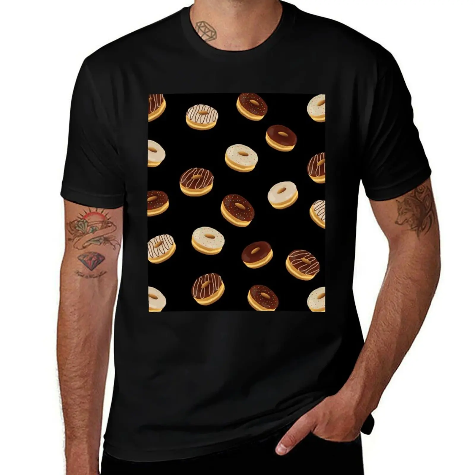 

Donuts pattern 2 T-Shirt man t shirts high quality luxury brand t shirt man luxury