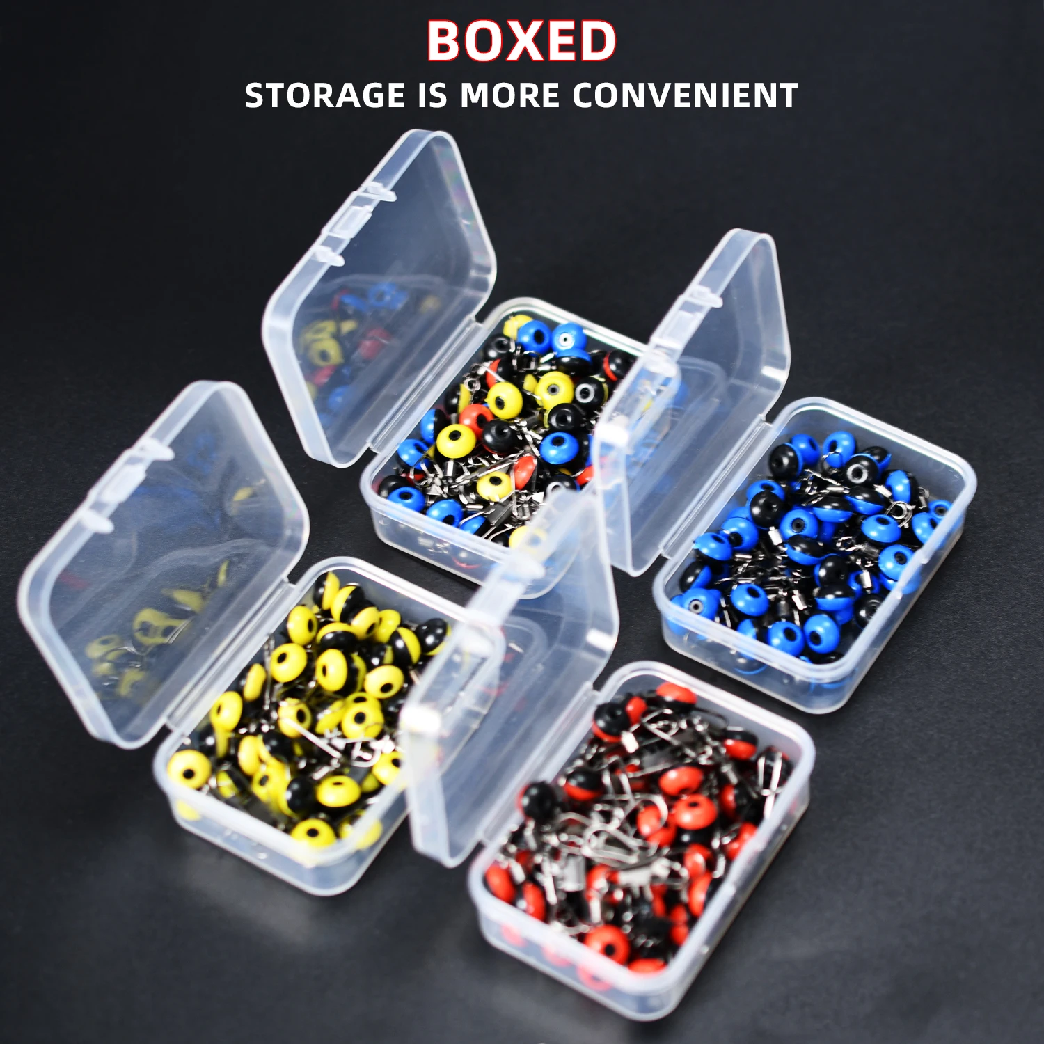 Topranc Brand Fishing Floating Durable Space Beans with Swivel Rings for Sea Fishing Rotate Bobber Connectors Sea Fishing Tackle