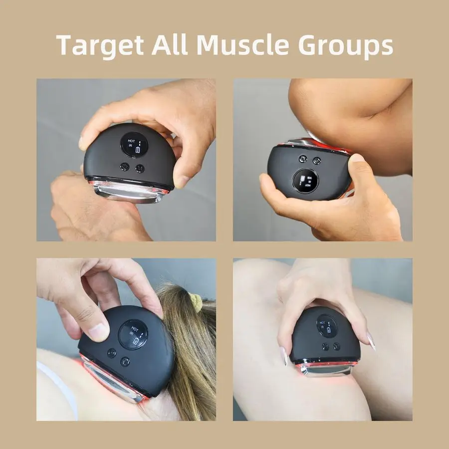 سكين اللفافة الكهربائية، التدفئة والاهتزاز، أداة مكشطة العضلات، ناسف اللفافة، أدوات تدليك أداة اللفافة للأنسجة العميقة، IA #6