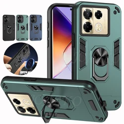 Kickstand Cover for Infinix Note 40 Pro Plus 5G Case Ring Holder TPU +PC Hard Protective Funda for Infinix Note 40 4G Capa