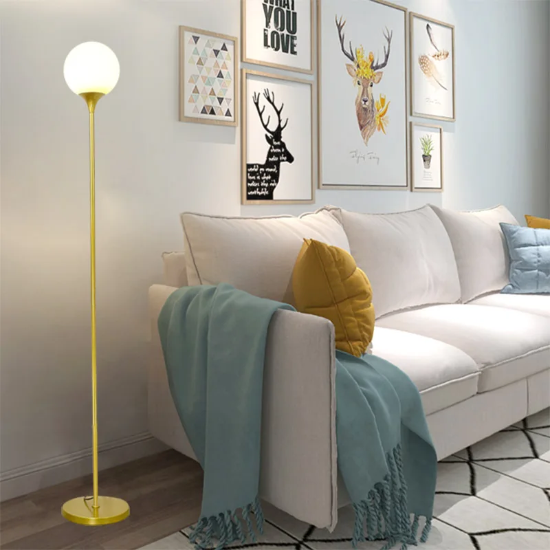 

Double headed mother lamp reading floor lamp living room bedroom bedside LED remote control Nordic minimalist floor lamp