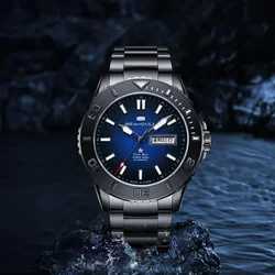 2024 Seagull Men's Watch Sapphire Crystal Luminous Mechanical Wristwatch 200M Diving Watches Man Clock relogio masculino 1047