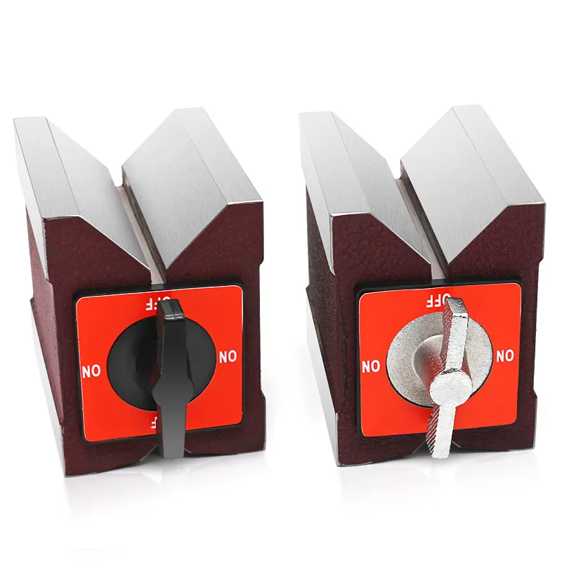 Imagen 5: Base Triangular Magnética Ajustable, 90 °   Perfil en V + Plano, Resistente al Óxido, ON/OFF, para Perfiles Redondos/Cuadrados/de 45 Grados °   Piezas