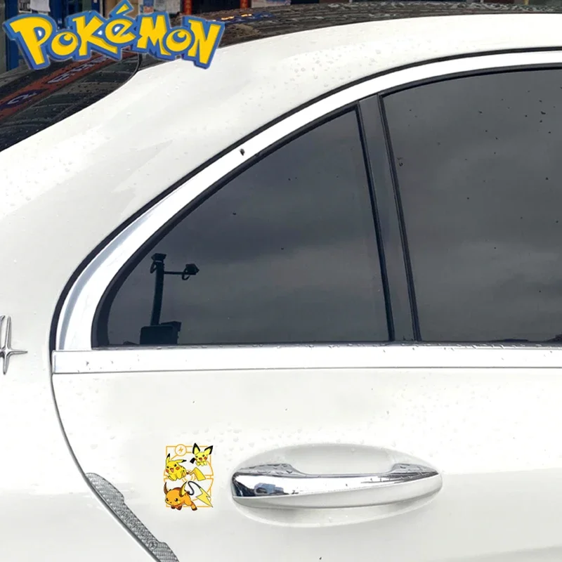 Pokemon car waterproof stickers Pikachu Squirtle Mewtwo Gengar Snorlax Charmander Mimikyu decorative birthday Christmas gift