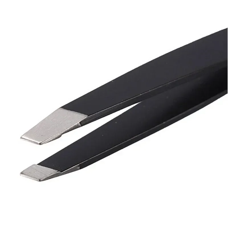 Professional Stainless Steel Slant Tip Hair Removal Eyebrow Tweezer Makeup Tool Useful Beatiful