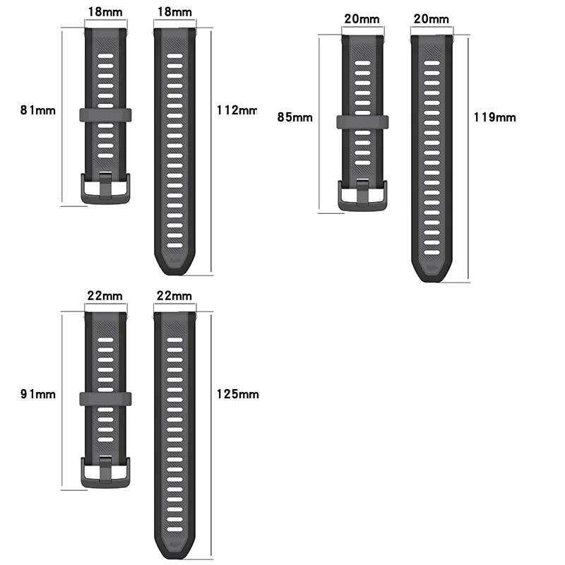 20mm Garmin Forerunner 165music Band Running 20mm Garmin Forerunner168 bracciale originale in Silicone Garmin Forerunner cinturino da 18mm