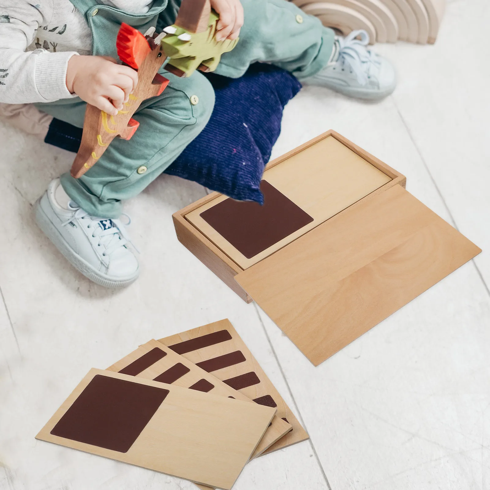 

Sensory Board Toys Wood Kids Babies Texture Toddler Table Tools Montessori Educational Fun Activities H Eye Coordination Logical