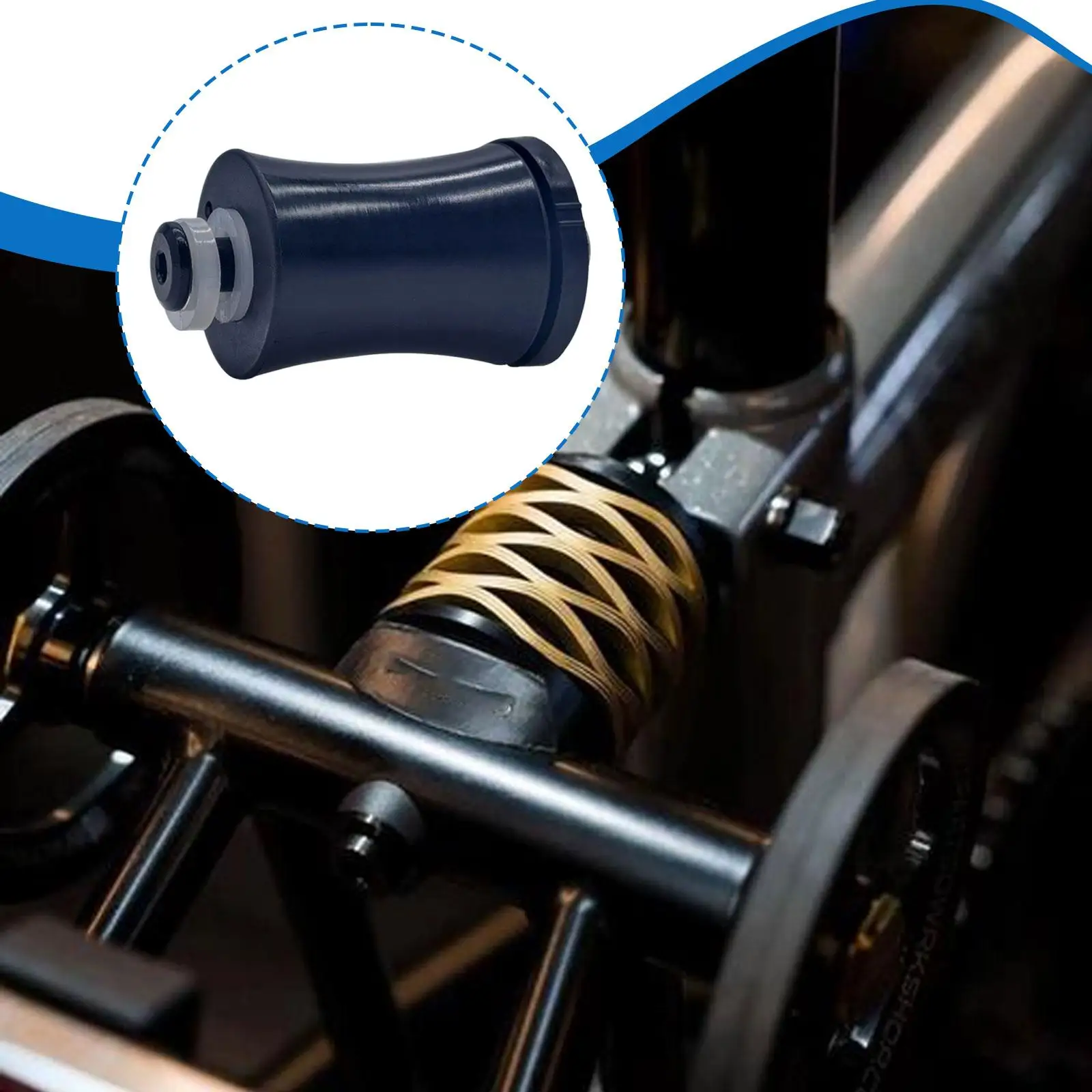 

Складной велосипедный задний амортизатор, аксессуары, износостойкие ремонтные компоненты, простой в установке амортизатор, замена велосипедной детали