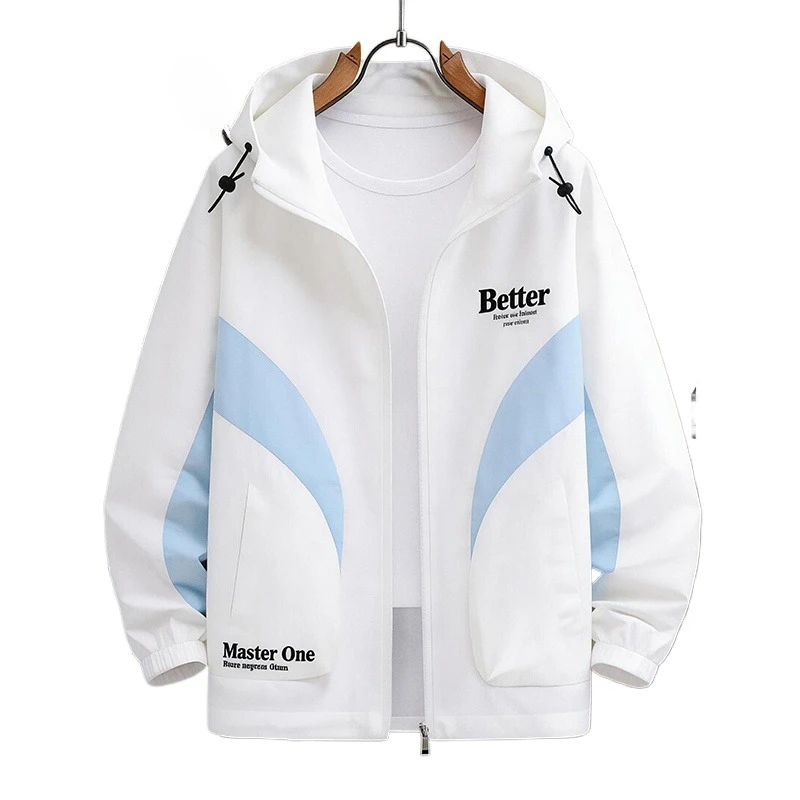 Men's Lightweight Hooded Sun Protection Clothing New Summer Fashion Color Block Nylon Skin Coat Daily Commute Outdoor Activities