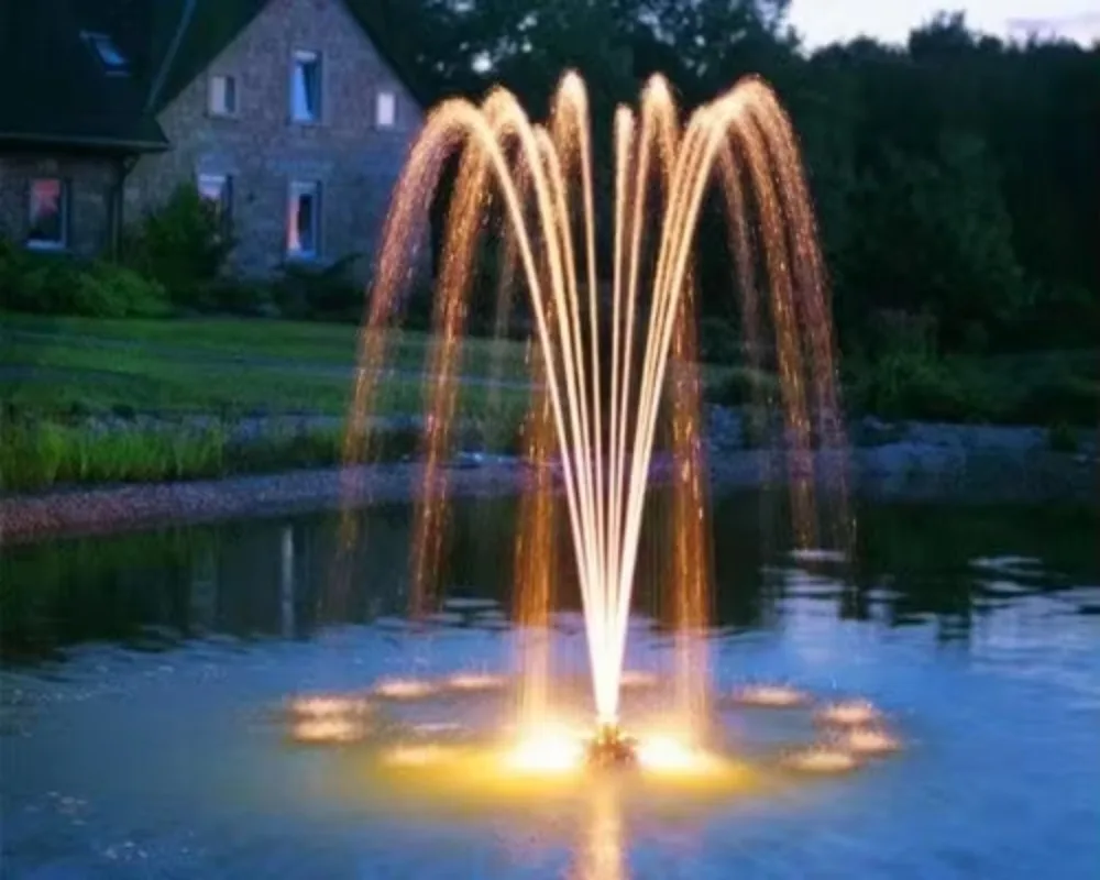 Potable Garden Floating Pool or Pond  Fountain with  Led Light